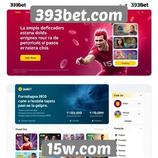 Interface do usuário no site 393bet